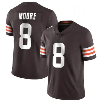 Men's Elijah Moore Brown Limited Team Color Vapor Untouchable Football Jersey