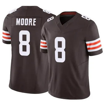 Men's Elijah Moore Brown Limited Vapor F.U.S.E. Football Jersey