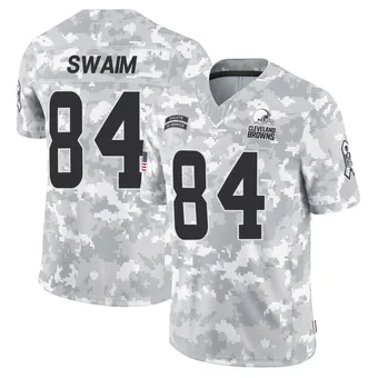 Men's Geoff Swaim Arctic Camo Limited 2024 Salute to Service Football Jersey