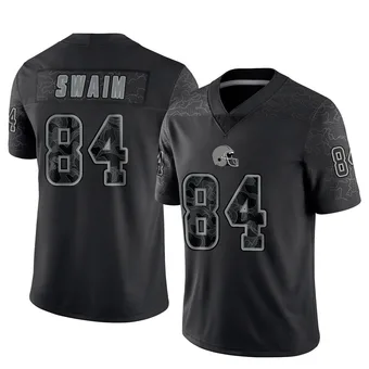 Men's Geoff Swaim Black Limited Reflective Football Jersey