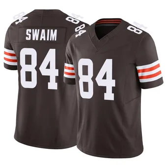 Men's Geoff Swaim Brown Limited Vapor F.U.S.E. Football Jersey