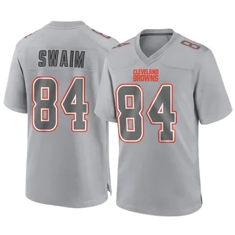 Men's Geoff Swaim Gray Game Atmosphere Fashion Football Jersey