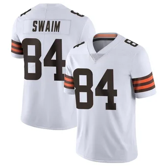 Men's Geoff Swaim White Limited Vapor Untouchable Football Jersey