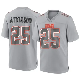 Men's George Atkinson Gray Game Atmosphere Fashion Football Jersey