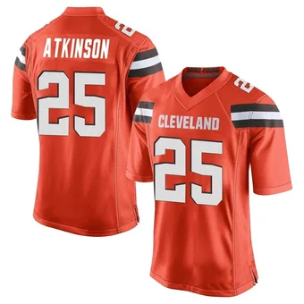 Men's George Atkinson Orange Game Alternate Football Jersey