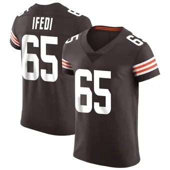 Men's Germain Ifedi Brown Elite Vapor Football Jersey