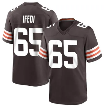 Men's Germain Ifedi Brown Game Team Color Football Jersey