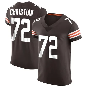 Men's Geron Christian Brown Elite Vapor Football Jersey