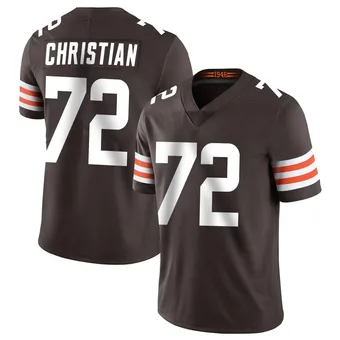 Men's Geron Christian Brown Limited Team Color Vapor Untouchable Football Jersey