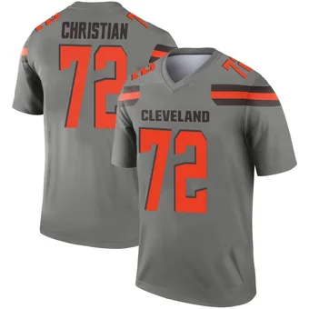 Men's Geron Christian Legend Inverted Silver Football Jersey