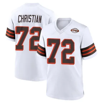 Men's Geron Christian White Game 1946 Collection Alternate Football Jersey