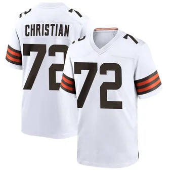 Men's Geron Christian White Game Football Jersey