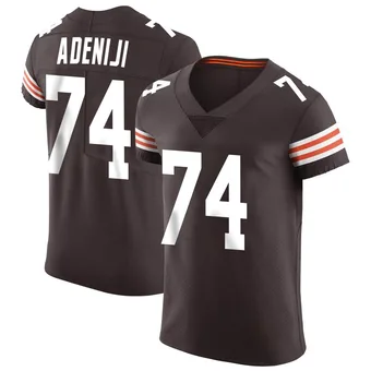 Men's Hakeem Adeniji Brown Elite Vapor Football Jersey