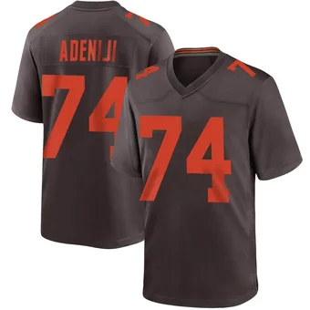 Men's Hakeem Adeniji Brown Game Alternate Football Jersey