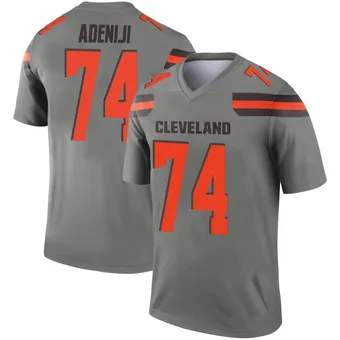 Men's Hakeem Adeniji Legend Inverted Silver Football Jersey