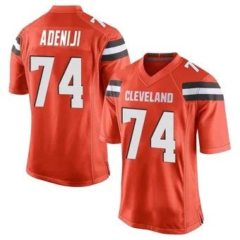 Men's Hakeem Adeniji Orange Game Alternate Football Jersey