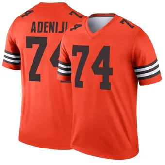 Men's Hakeem Adeniji Orange Legend Inverted Football Jersey