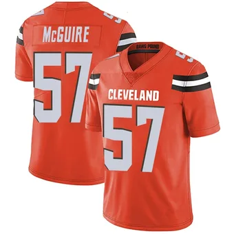 Men's Isaiah McGuire Orange Limited Alternate Vapor Untouchable Football Jersey