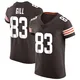 Men's Jaelen Gill Brown Elite Vapor Football Jersey