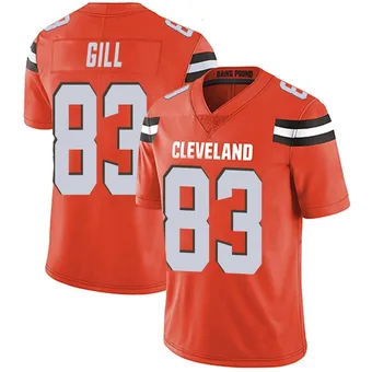 Men's Jaelen Gill Orange Limited Alternate Vapor Untouchable Football Jersey