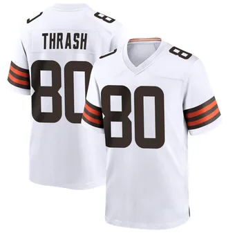 Men's Jamari Thrash White Game Football Jersey