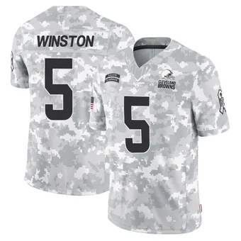 Men's Jameis Winston Arctic Camo Limited 2024 Salute to Service Football Jersey