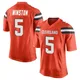 Men's Jameis Winston Orange Game Alternate Football Jersey