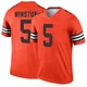 Men's Jameis Winston Orange Legend Inverted Football Jersey