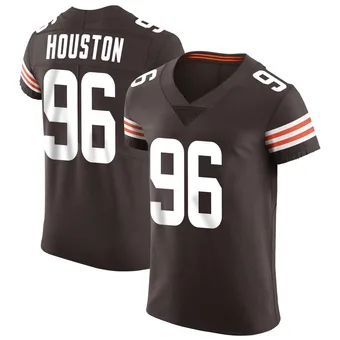 Men's James Houston Brown Elite Vapor Football Jersey