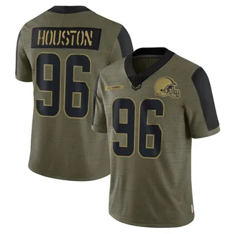 Men's James Houston Olive Limited 2021 Salute To Service Football Jersey