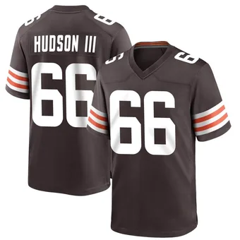 Men's James Hudson III Brown Game Team Color Football Jersey