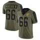 Men's James Hudson III Olive Limited 2021 Salute To Service Football Jersey