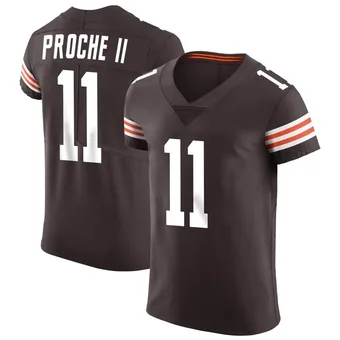 Men's James Proche II Brown Elite Vapor Football Jersey