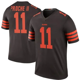 Men's James Proche II Brown Legend Color Rush Football Jersey