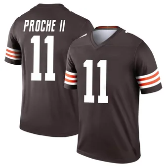 Men's James Proche II Brown Legend Football Jersey