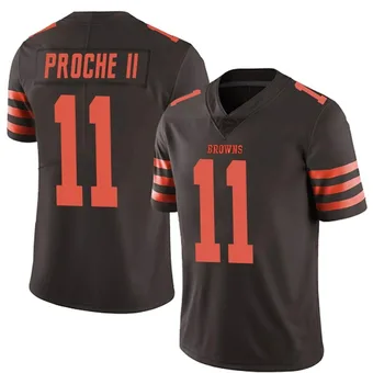 Men's James Proche II Brown Limited Color Rush Football Jersey