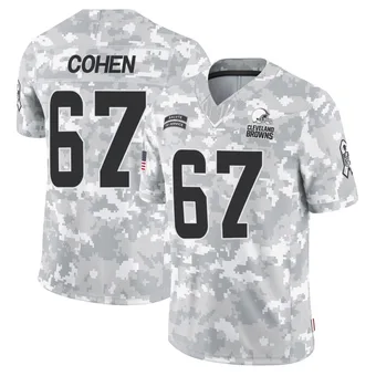 Men's Javion Cohen Arctic Camo Limited 2024 Salute to Service Football Jersey