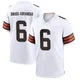 Men's Jeremiah Owusu-Koramoah White Game Football Jersey