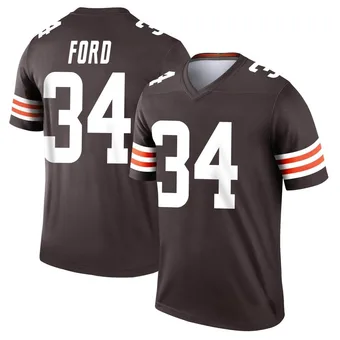 Men's Jerome Ford Brown Legend Football Jersey