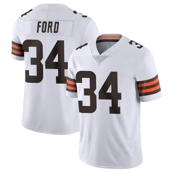 Men's Jerome Ford White Limited Vapor Untouchable Football Jersey