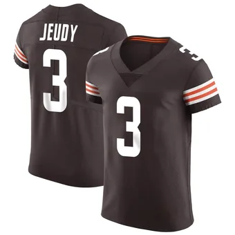 Men's Jerry Jeudy Brown Elite Vapor Football Jersey