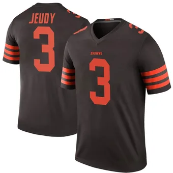 Men's Jerry Jeudy Brown Legend Color Rush Football Jersey