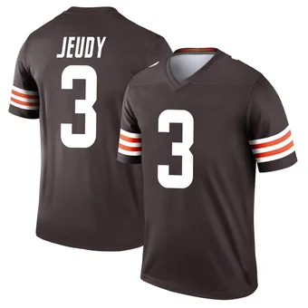 Men's Jerry Jeudy Brown Legend Football Jersey