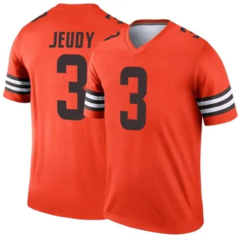 Men's Jerry Jeudy Orange Legend Inverted Football Jersey