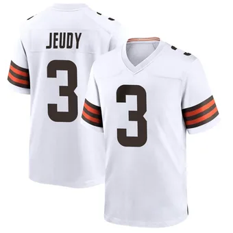 Men's Jerry Jeudy White Game Football Jersey