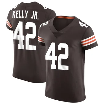 Men's John Kelly Jr. Brown Elite Vapor Football Jersey