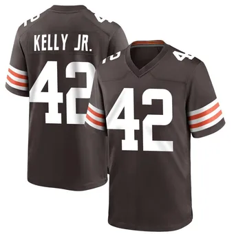 Men's John Kelly Jr. Brown Game Team Color Football Jersey