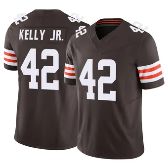 Men's John Kelly Jr. Brown Limited Vapor F.U.S.E. Football Jersey