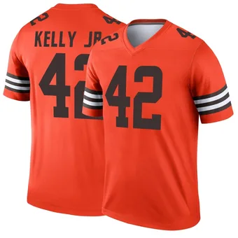 Men's John Kelly Jr. Orange Legend Inverted Football Jersey