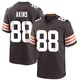 Men's Jordan Akins Brown Game Team Color Football Jersey